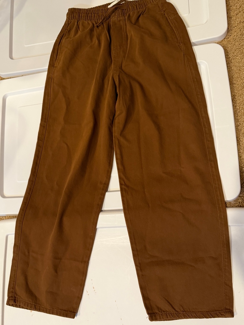 Zara Children’s Mid Caramel Joggers 11-12 NWT